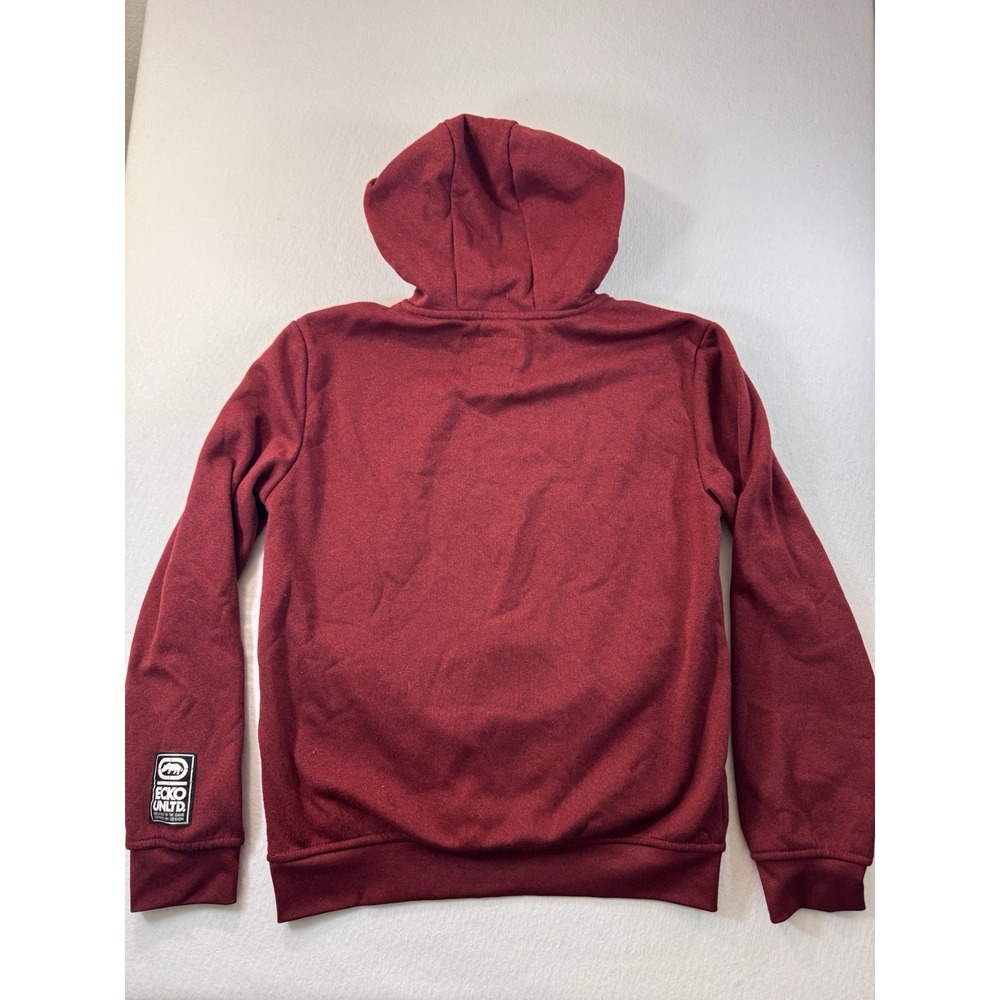 Ecko Unltd Mens Hoodie Red Small Rhino Casual Y2K Embroidered Logo EUC - Picture 7 of 8